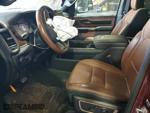 2022 Ram 1500 Longhorn with VIN 1C6SRFKT2NN377066, listed as a Copart auction lot 56282095 with 31,429 mi miles and Salvage title. Bid and sale history available at DreamBid. Image 7.