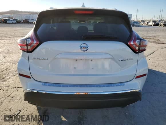 2017 Nissan Murano Platinum с VIN 5N1AZ2MG3HN145752, выставлен на аукционе Copart как лот 83099214 с пробегом 18 161 миль миль и Списание • Salvage title. История ставок и продаж доступна на DreamBid. Изображение 6.