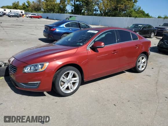 2015 Volvo S60 T5 Drive-E Premier with VIN YV140MFK7F1348859, listed as a Copart auction lot 72071985 with Not provided miles and Salvage title. Bid and sale history available at DreamBid. Image 1.