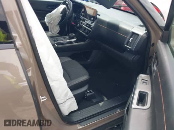 2023 Nissan Pathfinder Rock Creek with VIN 5N1DR3BD9PC228981, listed as a IAAI auction lot 42074519 with 34,763 mi miles and . Bid and sale history available at DreamBid. Image 5.