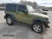 2013 Jeep Wrangler Sport with VIN 1C4GJWAGXDL702034, listed as a Copart auction lot 81456445 with 106,820 mi miles and Salvage title. Bid and sale history available at DreamBid. Image 4.