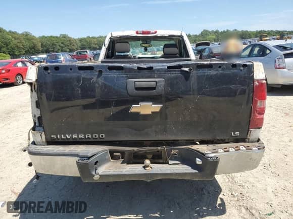 2009 Chevrolet Silverado 1500 Work Truck with VIN 1GCEC14X39Z109443, listed as a Copart auction lot 61223085 with 182,971 mi miles and Salvage title. Bid and sale history available at DreamBid. Image 6.
