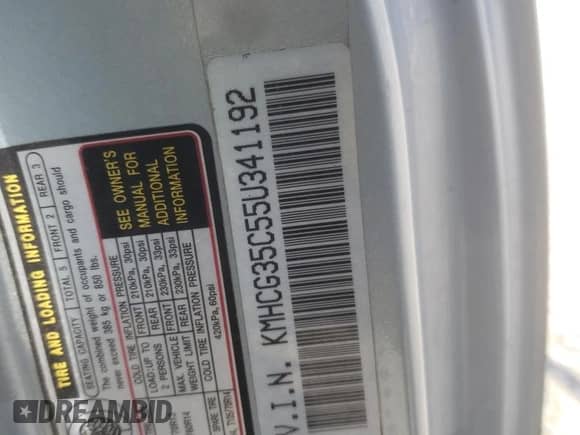 2005 Hyundai Accent GLS z VIN KMHCG35C55U341192, wystawiony jako Copart lot #70708994 z przebiegiem 174 872 mil mil oraz Szkoda całkowita • Salvage title. Historia ofert i sprzedaży dostępna na DreamBid. Obrazek 14.