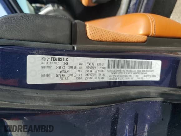 2018 Jeep Grand Cherokee SRT with VIN 1C4RJFDJXJC299443, listed as a Copart auction lot 71565105 with 44,211 mi miles and Salvage title. Bid and sale history available at DreamBid. Image 14.