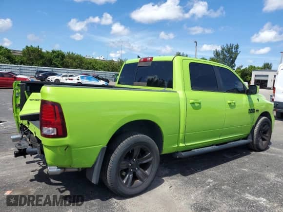 2017 Ram 1500 Sport with VIN 1C6RR7MT4HS759865, listed as a Copart auction lot 68926805 with 78,709 mi miles and Salvage title. Bid and sale history available at DreamBid. Image 3.