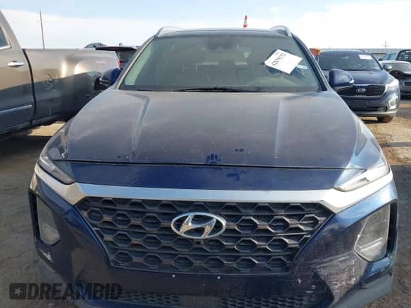 2020 Hyundai Santa Fe SEL with VIN 5NMS3CAA3LH285659, listed as a IAAI auction lot 42839132 with 99,410 mi miles and . Bid and sale history available at DreamBid. Image 6.
