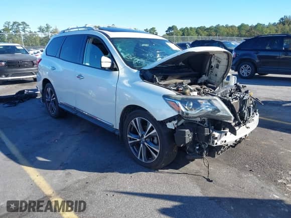 2018 Nissan Pathfinder S with VIN 5N1DR2MN2JC619879, listed as a IAAI auction lot 43453776 with 185,402 mi miles and . Bid and sale history available at DreamBid. Image 1.
