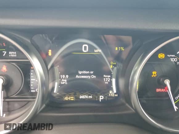 2022 Jeep Wrangler Unlimited Sahara with VIN 1C4JJXP69NW223291, listed as a Copart auction lot 64458055 with 24,574 mi miles and Salvage title. Bid and sale history available at DreamBid. Image 9.