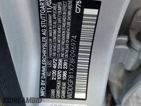 2008 Mercedes-Benz C 300 Sport z VIN WDDGF81X78F096974, wystawiony jako Copart lot #81003425 z przebiegiem 87 547 mil mil oraz Szkoda całkowita • Salvage title. Historia ofert i sprzedaży dostępna na DreamBid. Obrazek 12.