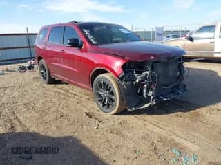 2020 Dodge Durango GT Plus with VIN 1C4RDHDG9LC411238, listed as a IAAI auction lot 41780018 with 78,631 mi miles and . Bid and sale history available at DreamBid. Image 1.