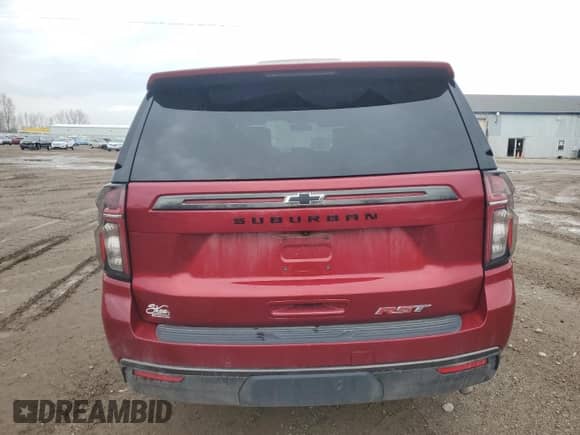 2021 Chevrolet Suburban RST с VIN 1GNSKEKD0MR198555, выставлен на аукционе Copart как лот 49272855 с пробегом 61 272 миль миль и Чистый • Clean title. История ставок и продаж доступна на DreamBid. Изображение 6.