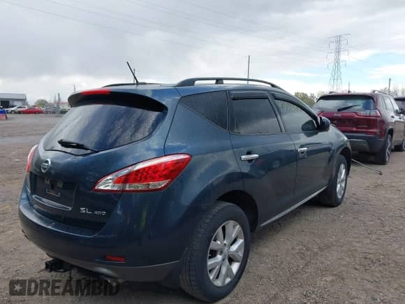 2014 Nissan Murano S with VIN JN8AZ1MW9EW528904, listed as a IAAI auction lot 43512570 with 164,403 mi miles and . Bid and sale history available at DreamBid. Image 4.