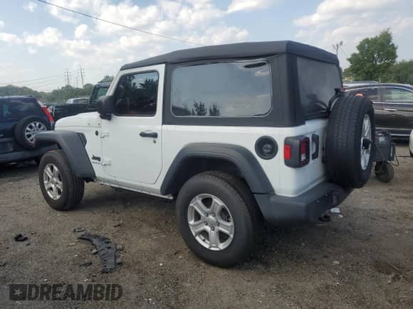2023 Jeep Wrangler Sport with VIN 1C4GJXAN2PW503714, listed as a Copart auction lot 68881374 with 25,506 mi miles and Salvage title. Bid and sale history available at DreamBid. Image 2.