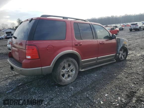 2003 Ford Explorer Eddie Bauer z VIN 1FMZU74K63UB65107, wystawiony jako Copart lot #80965724 z przebiegiem Nie podano mil oraz Szkoda całkowita • Salvage title. Historia ofert i sprzedaży dostępna na DreamBid. Obrazek 3.