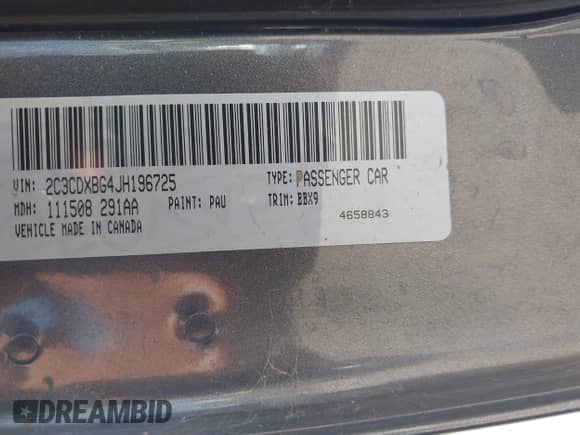 2018 Dodge Charger SXT с VIN 2C3CDXBG4JH196725, выставлен на аукционе IAAI как лот 43342851 с пробегом 106 192 миль миль и . История ставок и продаж доступна на DreamBid. Изображение 9.