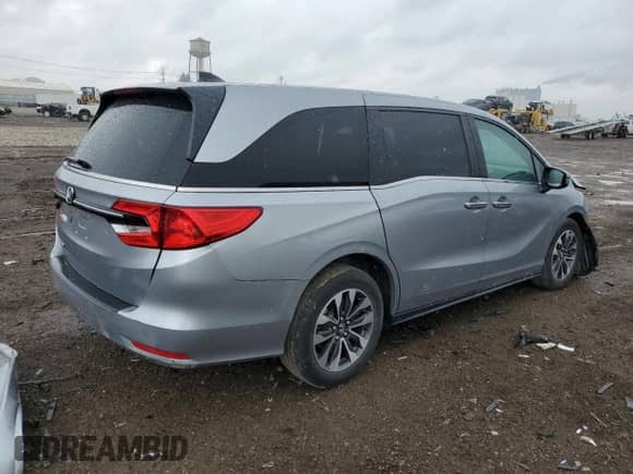 2021 Honda Odyssey EX-L with VIN 5FNRL6H70MB016130, listed as a Copart auction lot 55431325 with Not provided miles and Salvage title. Bid and sale history available at DreamBid. Image 3.