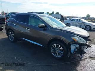 2015 Nissan Murano S with VIN 5N1AZ2MH4FN220061, listed as a IAAI auction lot 42624942 with 128,643 mi miles and . Bid and sale history available at DreamBid. Image 1.