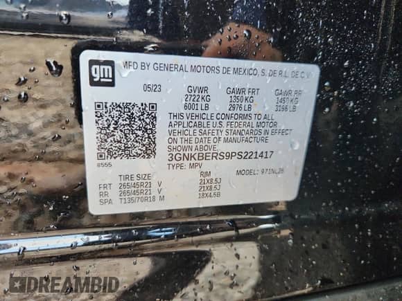 2023 Chevrolet Blazer RS z VIN 3GNKBERS9PS221417, wystawiony jako Copart lot #83887575 z przebiegiem 31 313 mil mil oraz Szkoda całkowita • Salvage title. Historia ofert i sprzedaży dostępna na DreamBid. Obrazek 13.