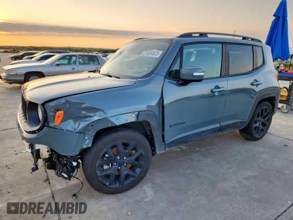 2018 Jeep Renegade Latitude with VIN ZACCJABB6JPH05525, listed as a Copart auction lot 71894825 with 56,774 mi miles and Salvage title. Bid and sale history available at DreamBid. Image 1.