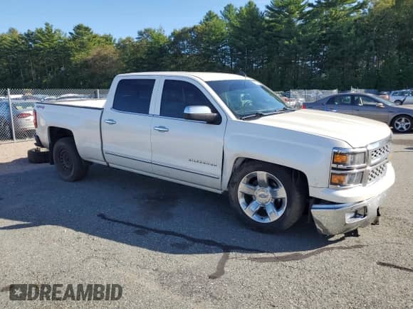2015 Chevrolet Silverado 1500 LTZ with VIN 3GCUKSEC3FG138100, listed as a Copart auction lot 84721615 with 161,450 mi miles and Salvage title. Bid and sale history available at DreamBid. Image 4.