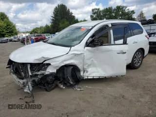 2013 Nissan Pathfinder SL with VIN 5N1AR2MM6DC639647, listed as a Copart auction lot 70658285 with Not provided miles and Salvage title. Bid and sale history available at DreamBid. Image 1.