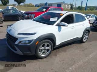 2023 Hyundai Kona SEL with VIN KM8K6CABXPU965908, listed as a IAAI auction lot 43209627 with 34,838 mi miles and . Bid and sale history available at DreamBid. Image 2.