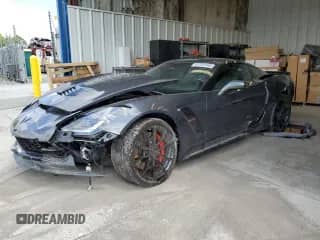 2018 Chevrolet Corvette Grand Sport 2LT с VIN 1G1YX2D78J5100989, выставлен на аукционе Copart как лот 61732145 с пробегом 24 192 миль миль и Списание • Salvage title. История ставок и продаж доступна на DreamBid. Изображение 1.