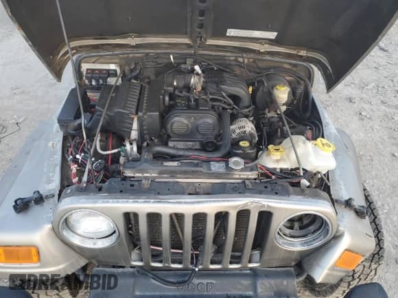 2005 Jeep Wrangler SE z VIN 1J4FA29105P344743, wystawiony jako Copart lot #75524944 z przebiegiem 108 824 mil mil oraz Szkoda całkowita • Salvage title. Historia ofert i sprzedaży dostępna na DreamBid. Obrazek 13.