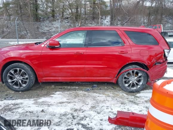 2020 Dodge Durango GT with VIN 1C4RDJDG7LC261038, listed as a IAAI auction lot 41600210 with 95,775 mi miles and . Bid and sale history available at DreamBid. Image 14.