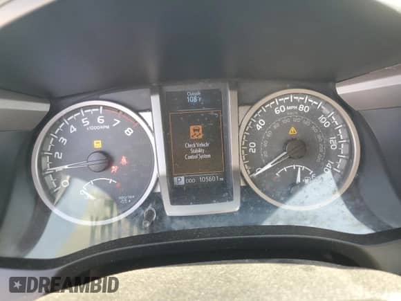 2019 Toyota Tacoma SR5 with VIN 3TMBZ5DN5KM019662, listed as a Copart auction lot 71650075 with 105,601 mi miles and Salvage title. Bid and sale history available at DreamBid. Image 9.