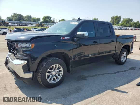 2021 Chevrolet Silverado 1500 LT with VIN 3GCUYDED5MG104448, listed as a Copart auction lot 69136725 with 92,739 mi miles and Salvage title. Bid and sale history available at DreamBid. Image 1.