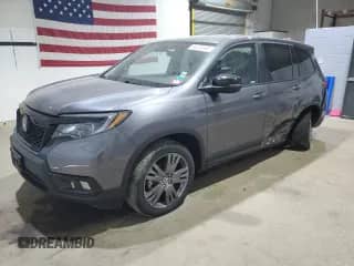 2019 Honda Passport EX-L с VIN 5FNYF8H57KB013610, выставлен на аукционе Copart как лот 66024565 с пробегом 49 298 миль миль и Списание • Salvage title. История ставок и продаж доступна на DreamBid. Изображение 1.