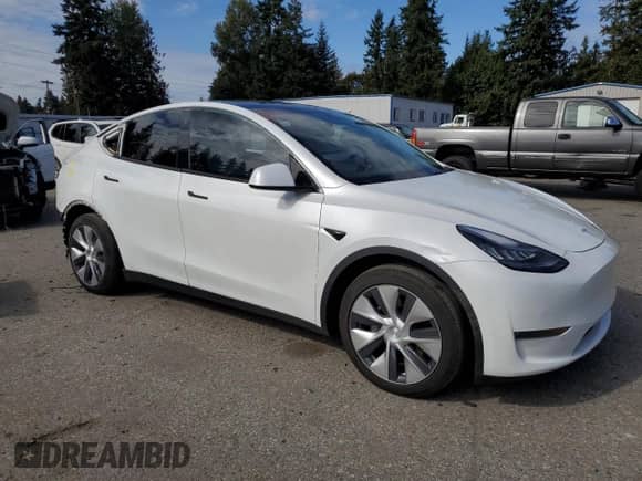 2020 Tesla Model Y Long Range с VIN 5YJYGDEE6LF023427, выставлен на аукционе Copart как лот 81877945 с пробегом 52 307 миль миль и Списание • Salvage title. История ставок и продаж доступна на DreamBid. Изображение 4.