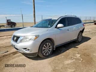 2014 Nissan Pathfinder SL with VIN 5N1AR2MN5EC705776, listed as a Copart auction lot 82271775 with 156,307 mi miles and Salvage title. Bid and sale history available at DreamBid. Image 1.