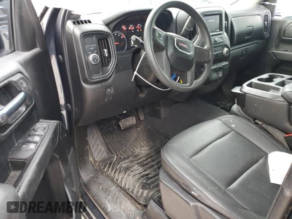 2021 GMC Sierra 1500 with VIN 1GTR8AEHXMZ171957, listed as a Copart auction lot 87154394 with 90,898 mi miles and Salvage title. Bid and sale history available at DreamBid. Image 8.