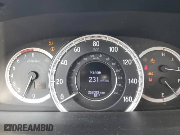 2016 Honda Accord EX-L with VIN 1HGCR2F99GA141790, listed as a Copart auction lot 71251235 with 258,083 mi miles and Salvage title. Bid and sale history available at DreamBid. Image 9.