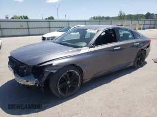 2018 Honda Accord Sport with VIN 1HGCV1E30JA137962, listed as a Copart auction lot 52874735 with 97,005 mi miles and Salvage title. Bid and sale history available at DreamBid. Image 1.