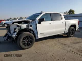 2022 GMC Sierra 1500 Elevation с VIN 3GTUUCETXNG563098, выставлен на аукционе Copart как лот 75935784 с пробегом 53 767 миль миль и Списание • Salvage title. История ставок и продаж доступна на DreamBid. Изображение 1.