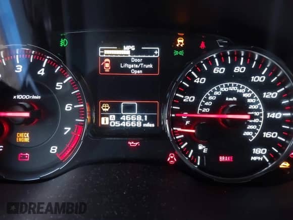 2021 Subaru WRX Premium with VIN JF1VA1C69M9816477, listed as a IAAI auction lot 42616995 with 54,668 mi miles and . Bid and sale history available at DreamBid. Image 14.