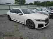 2021 BMW 7 Series 750i xDrive with VIN WBA7U2C04MCF73546, listed as a Copart auction lot 62587275 with 34,396 mi miles and Salvage title. Bid and sale history available at DreamBid. Image 4.