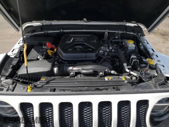 2021 Jeep Wrangler Unlimited Sahara High Altitude с VIN 1C4HJXEN6MW851686, выставлен на аукционе Copart как лот 85832055 с пробегом 58 409 миль миль и Списание • Salvage title. История ставок и продаж доступна на DreamBid. Изображение 12.