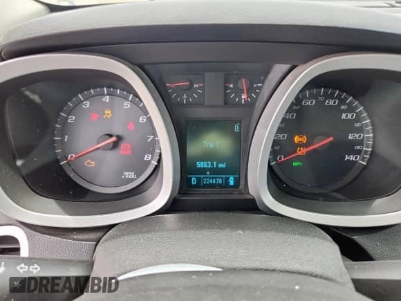 2011 Chevrolet Equinox LTZ with VIN 2CNALFEC7B6358560, listed as a Copart auction lot 62005725 with 224,478 mi miles and Salvage title. Bid and sale history available at DreamBid. Image 9.