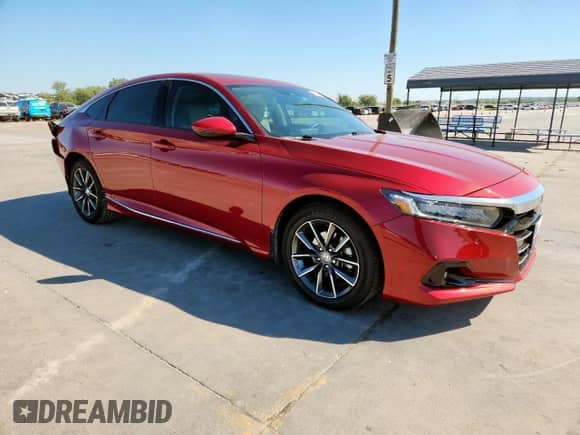 2021 Honda Accord EX-L z VIN 1HGCV1F51MA061432, wystawiony jako Copart lot #85337485 z przebiegiem 28 629 mil mil oraz Szkoda całkowita • Salvage title. Historia ofert i sprzedaży dostępna na DreamBid. Obrazek 4.