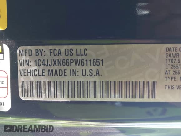 2023 Jeep Wrangler z VIN 1C4JJXN66PW611651, wystawiony jako IAAI lot #43474540 z przebiegiem 30 924 mil mil oraz . Historia ofert i sprzedaży dostępna na DreamBid. Obrazek 9.