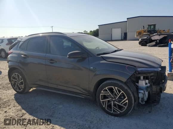 2023 Hyundai Kona N Line с VIN KM8K33A36PU938836, выставлен на аукционе Copart как лот 68021135 с пробегом 27 554 миль миль и Списание • Salvage title. История ставок и продаж доступна на DreamBid. Изображение 4.
