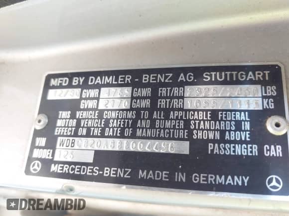 1981 Mercedes-Benz 300 SD с VIN WDBCB20A8BB004458, выставлен на аукционе IAAI как лот 42855399 с пробегом 200 018 миль миль и . История ставок и продаж доступна на DreamBid. Изображение 9.