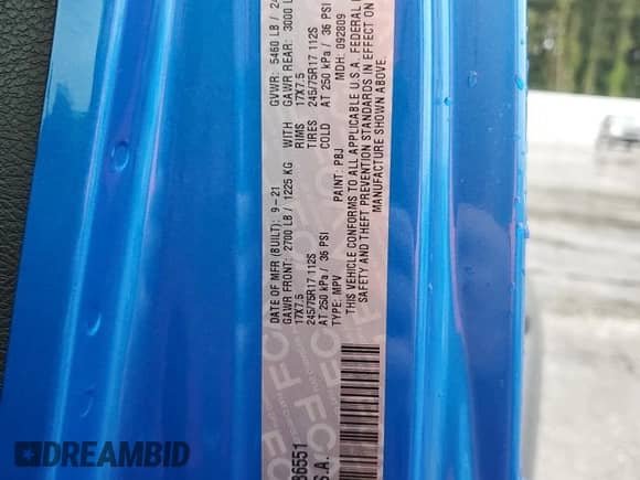 2021 Jeep Wrangler Unlimited Willys Sport with VIN 1C4HJXDG4MW786551, listed as a Copart auction lot 71394445 with 71,117 mi miles and Salvage title. Bid and sale history available at DreamBid. Image 12.