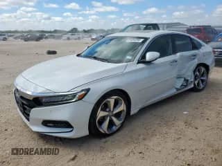 2018 Honda Accord Touring with VIN 1HGCV2F91JA012672, listed as a Copart auction lot 81034395 with 116,130 mi miles and Salvage title. Bid and sale history available at DreamBid. Image 1.
