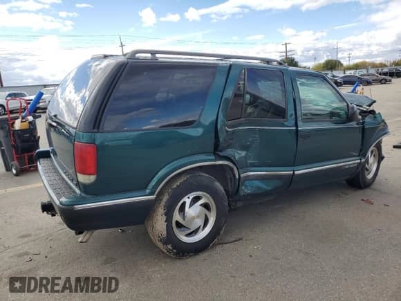 1996 Chevrolet Blazer with VIN 1GNDT13W4T2141328, listed as a Copart auction lot 76789854 with 189,306 mi miles and Salvage title. Bid and sale history available at DreamBid. Image 3.