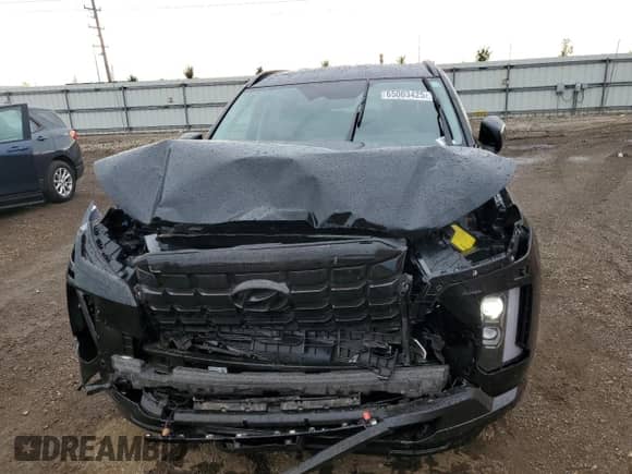 2025 Hyundai Palisade XRT with VIN KM8R3DGE1SU870807, listed as a Copart auction lot 65003425 with 7,150 mi miles and Salvage title. Bid and sale history available at DreamBid. Image 5.